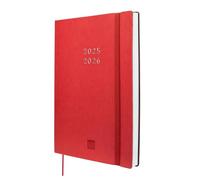 Finocam - Agenda Mara 18 Mesi 2025 2026 Settimana Layout Verticale Luglio 2025 - Dicembre 2026 (18 mesi) Rosso Internazionale