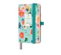 Finocam Agenda semainier horizontal 2026 de janvier à décembre 2026 avec élastique et 3 bandes pointues, couverture rigide, design minimal