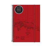 Finocam - Agenda spirale 18 mois 2021 2022 E10 - 155 x 212 semainier paysage voyage rouge catalan