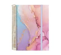 Finocam - Agenda Spirale Design Collection 2025 1 jour par page Janvier 2025 - Décembre 2025 (12 mois) Goldy Français
