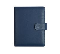 Finocam Andrea Agenda 2026 en cuir avec vue hebdomadaire verticale de janvier 2026 à décembre 2026 (12 mois) Bleu espagnol