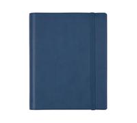 Finocam Andrea Agenda semainier vertical en cuir avec fermeture éclair (12 mois) Bordeaux catalan (janvier 2026 à décembre 2026)