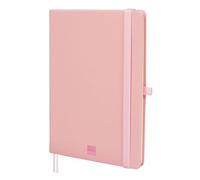 Finocam - Cahier Nexo Couverture Rigide Ligné Rose | Cahier A5 à Feuilles Microperforées | Pochette et Passant pour stylo | 72 Feuilles, Idéal pour Écrire Prendre des Notes