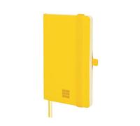 Finocam - Cahier Nexo Couverture Souple Uni Jaune | Petit Cahier à Feuilles Microperforées | Pochette et Passant pour stylo | 72 Feuilles, Idéal pour Écrire et Dessiner