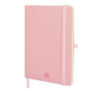 Finocam - Cahier Nexo Couverture Souple Uni Rose | Cahier A5 à Feuilles Microperforées | Pochette et Passant pour stylo | 72 Feuilles, Idéal pour Écrire et Dessiner