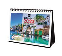 Finocam - Calendrier 2023 images de bureau pour écrire janvier 2023 - décembre 2023 (12 mois) Villages avec charme espagnol