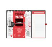 Finocam Calendrier aimanté Mois Vista janvier-décembre (12 mois) | Calendrier magnétique réfrigérateur | Planificateur mensuel neutre | Portugais