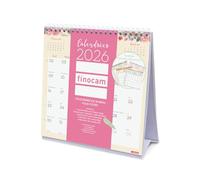Finocam - Calendrier de bureau 2026 1 Mois par page Janvier - Décembre 2026 (12 mois) | Calendrier 2026 pour noter | Planificateur mensuel Design - Français