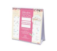 Finocam - Calendrier de bureau 2026 avec vue janvier - décembre 2026 (12 mois) | Calendrier 2026 | Planificateur mensuel Design Catalan