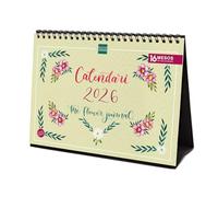 Finocam - Calendrier de bureau 2026 mois vue janvier - décembre 2026 + septembre 2025 (4 mois) réduits | Calendrier 2026 | Images The Flower Journal - Catalan