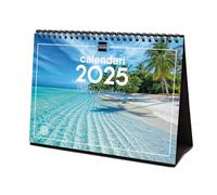 Finocam - Calendrier d'images de bureau pour écrire 2025 mois vue janvier 2025 - décembre 2025 (12 mois) Paysages paradisiaques catalan