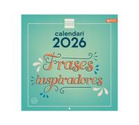 Finocam - Calendrier mural 2026 30 x 30 cm avec vue mois janvier - décembre 2026 + sept. - Déc. 2025 (4 mois) réduits | Calendrier 2026 | Images Phrases inspirantes - Catalan