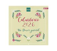 Finocam - Calendrier mural 2026 30 x 30 cm avec vue mois janvier - décembre 2026 + septembre 2026 - Déc. 2025 (4 mois) réduits | Calendrier 2026 | Images The Flower Journal - Espagnol