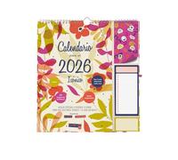 Finocam - Calendrier mural 2026 mois vue janvier - décembre (12 mois) | Calendrier 2026 à noter | Planificateur mensuel Talkual - Plus - Espagnol