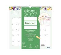 Finocam Calendrier Mural 2027 | Design · Langue : Français - Calendrier mensuel - Planning et Organisation