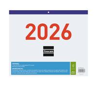 Finocam - Calendrier mural grands chiffres 2026 avec vue de janvier à décembre 2026 (12 mois) | Calendrier 2026 | Planificateur mensuel | Faldilla 2026 - Espagnol