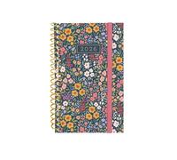 Finocam Flora Agenda à spirale 2026 avec vue hebdomadaire horizontal de janvier à décembre (12 mois) Couverture en polypropylène à spirale Design Collection Flora