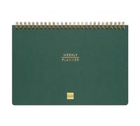 Finocam Haiku Planner semainier Non daté | Vue hebdomadaire verticale | Vert · International - Planner