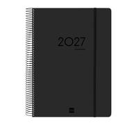 Finocam Ikon Agenda 16 mois 2026 2027 | 1 Jour par Page · Septembre 2026 - Décembre 2027 | Noir · International - Agenda Journalier