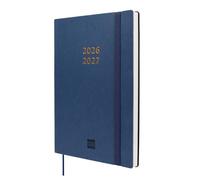 Finocam Mara Agenda 18 mois 2026 2027 | Vue hebdomadaire verticale · Juillet 2026 - Décembre 2027 | Bleu · International - Agenda Semainier