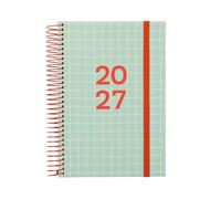Finocam Mode Agenda Journalier 2027| Carrés | 1 Jour Par Page. Vue quotidien. International. Planification, organisation personnelle et productivité