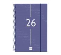 Finocam Open Nopal Agenda semainier vertical 2026 Janvier 2026 à décembre 2026 (12 mois) Vert olive espagnol