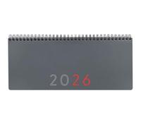 Finocam - Planificateur Agenda + Notes Semaine sur 2 pages + notes 2026 Janvier 2026 - Décembre 2026 (12 mois) Gris International