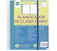 Finocam - Planificateur de cours journalier enseignant espagnol, taille de feuille 4° (155 x 212 mm)