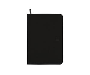 Finocam - Porte-documents A4 SERIE 00 - Noir | Porte-documents en polyester| Portfolio fermeture zippée - Passant pour stylo et compartiment pour tablette| Avec bloc-notes