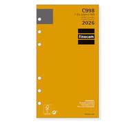 Finocam Recharge annuelle classique 2026 1 jour par page janvier 2026 à décembre 2026 (12 mois) espagnol