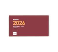 Finocam Recharge annuelle classique 2026 2 jours par page janvier 2026 à décembre 2026 (12 mois) catalan