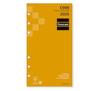 Finocam Recharge annuelle classique 2026 Vue horizontale hebdomadaire janvier 2026 à décembre 2026 (12 mois) espagnol