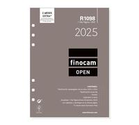 Finocam Recharge annuelle Open 2025 1 jour par page janvier 2025 à décembre 2025 (12 mois) espagnol