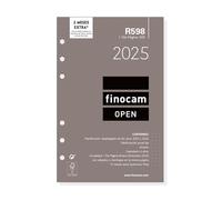 Finocam Recharge annuelle Open 2025 1 jour par page janvier 2025 à décembre 2025 (12 mois) espagnol