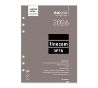 Finocam Recharge annuelle Open 2026 1 jour par page janvier 2026 à décembre 2026 (12 mois), catalan