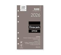 Finocam Recharge annuelle Open 2026 1 jour par page janvier 2026 à décembre 2026 (12 mois) espagnol