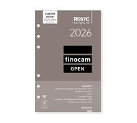 Finocam Recharge annuelle Open 2026 2 jours par page janvier 2026 à décembre 2026 (12 mois) Catalan