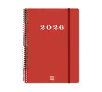 Finocam Recharge annuelle Open 2026 2 jours par page janvier 2026 à décembre 2026 (12 mois) espagnol