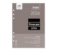 Finocam Recharge annuelle Open 2026 2 jours par page janvier 2026 à décembre 2026 (12 mois) espagnol