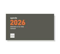 Finocam Recharge annuelle plate 2026 Vue verticale hebdomadaire janvier 2026 à décembre 2026 (12 mois) catalan