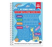 Finoly Apprendre a Ecrire Cadeau Garcon 6 ans | Cadeau Fille 6 ans A4 Livre enfant 3 ans Livre Enfant 5 ans | Graphomotricité Lignes Formes Labyrinthes (En Espagnol)
