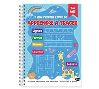 Finoly Cahier pour Apprendre à Écrire de 3 à 6 ans | Graphisme Maternelle A4 | Cahier d'écriture Maternelle | Livre Calligraphie Ecriture Apprendre à Lire et à Écrire Lignes Formes Nombres Labyrinthes