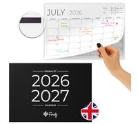 Finoly Calendrier Magnétique Réfrigérateur de Juillet 2026 à Décembre 2027 en Anglais (18 Mois) A4 | Calendrier Réfrigérateur 2026 Mensuel avec Aimant | Almanach Magnétique avec Adhérence Forte