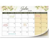 Finoly Calendrier Magnétique Réfrigérateur Juillet 2026 à Décembre 2027 | Calendrier Aimant Réfrigérateur 2026 (18 Mois)| Almanach Magnétique à Forte Adhérence (Nature)