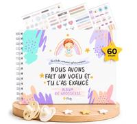 Finoly Journal Grossesse Semaine après Semaine | Cadeau Femme Enceinte 9 Mois de Mémoires | Carnet de Grossesse à Remplir | Mon Journal de Grossesse Données Autocollants Échographies (Français)