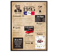 Finoly Retour en 1995 | Affiche Anniversaire 30 Ans | Cadeau pour Femme et Homme | Poster Vintage | Idée Carte