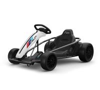 FINOOS Drift-Car 24V, Drift Kart Roues de dérive Lisses, Moteur 2 x 350W, Mode dérive à 13 Km/h, Batterie 24V, Construction Solide (Blanc)