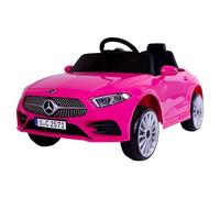 FINOOS Voiture Électrique Enfant Mercedes CLS350 12V, Véhicule Électrique, Télécommande de Voiture Électrique / 2+1 Vitesses/Klaxon/LED/Musique/USB, pour Garçons, Filles (Rose)
