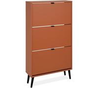 Finori Armoire à chaussures Vigo 49A - Revêtement en mélamine - En terre cuite - Fabriqué en Allemagne - Dimensions (H x l x P) : 125 x 70 x 24 cm
