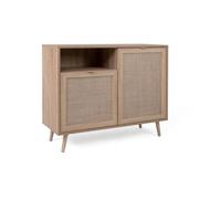 Finori Buffet Bali 01A Chêne sonoma et impression de canne 441173